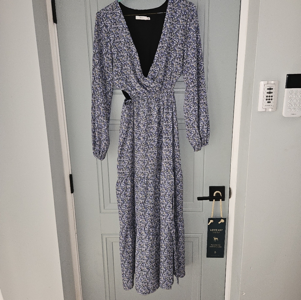 Floral Long Sleeve Maxi Dress
